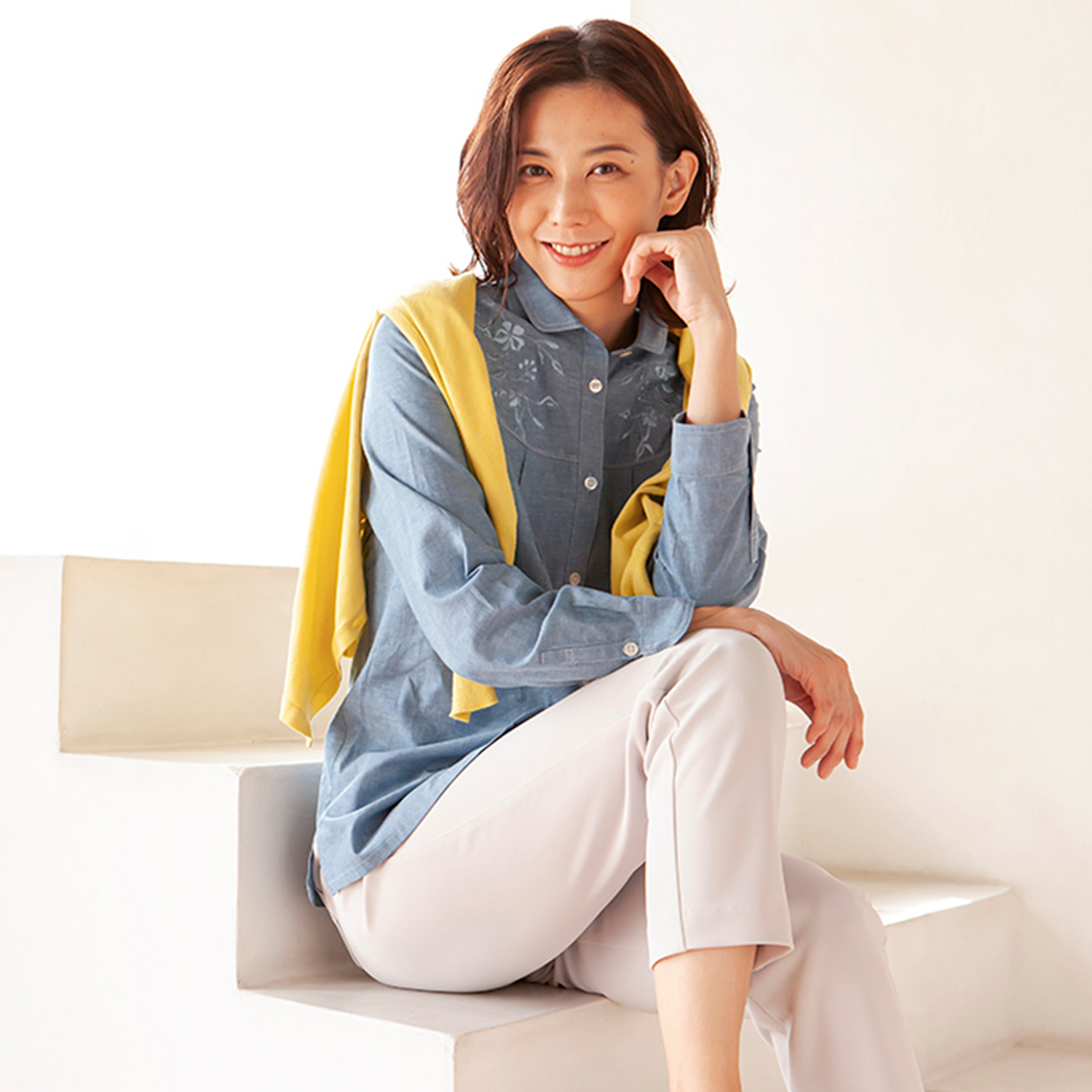 Marisa grace　夏の羽織に最適なシャツブラウス