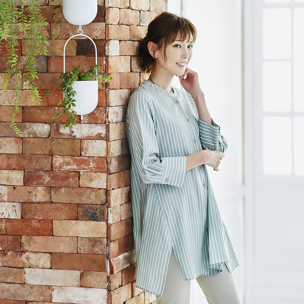 Marisa Grace　 ストライプブラウス