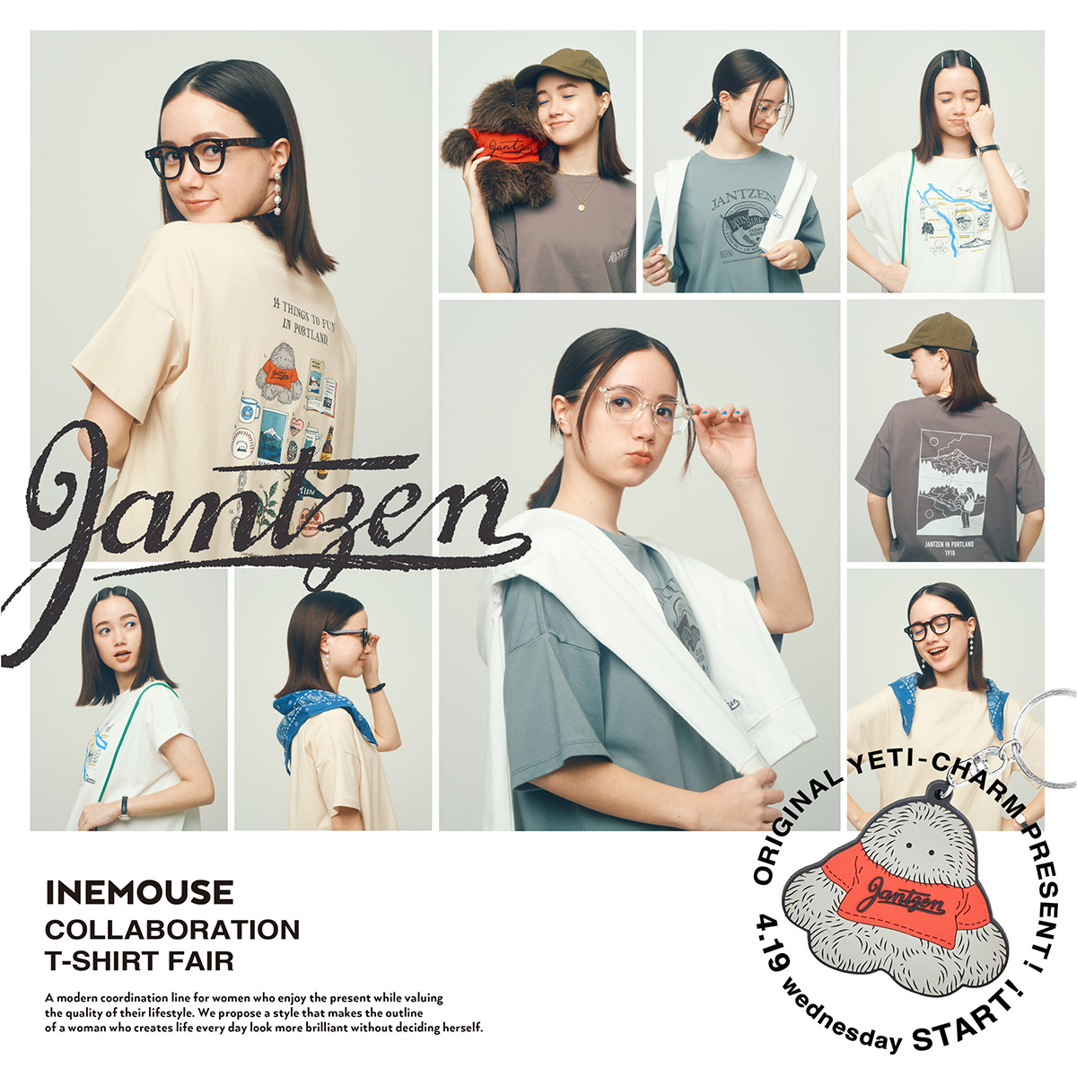 JANTZEN  INEMOUSE COLLABORATION T-SHIRT FAIR