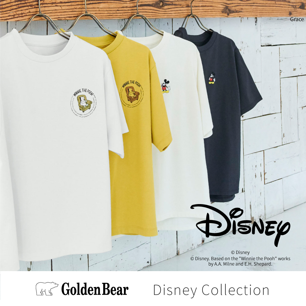 Golden Bear　White Labelより ウォルト・ディズニー・カンパニー創立100周年を記念したオリジナルTシャツを発売
