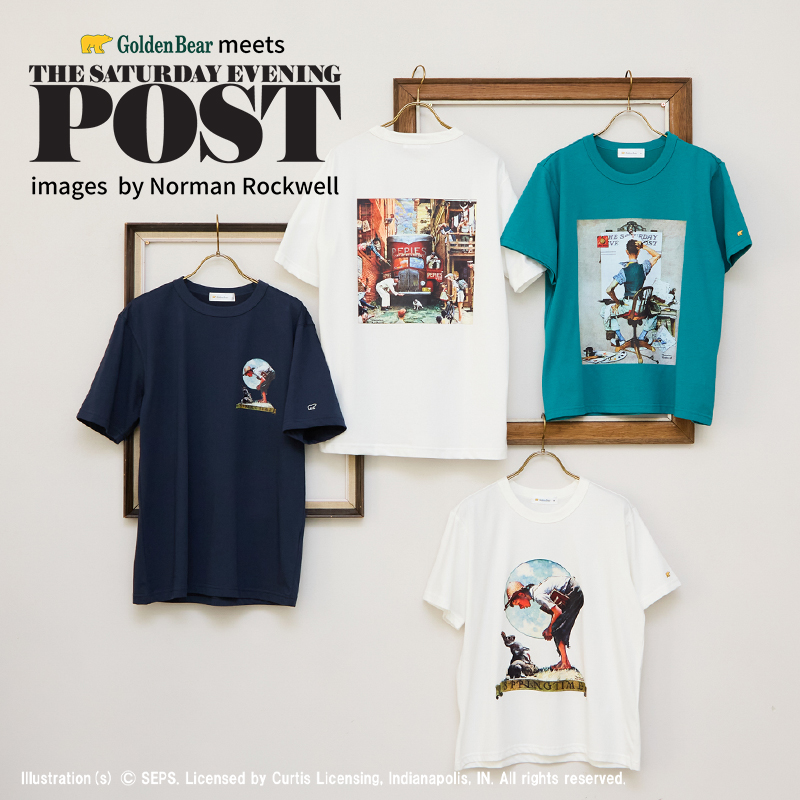 Golden Bear　</br>The Saturday Evening Post images by Norman Rockwell グラフィックTシャツを発売