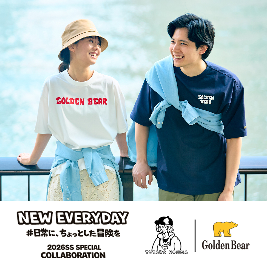 Golden Bear　イラストレーター YUTAKA NOJIMAさんとのコラボレーションTシャツとヘッドウェアを発売