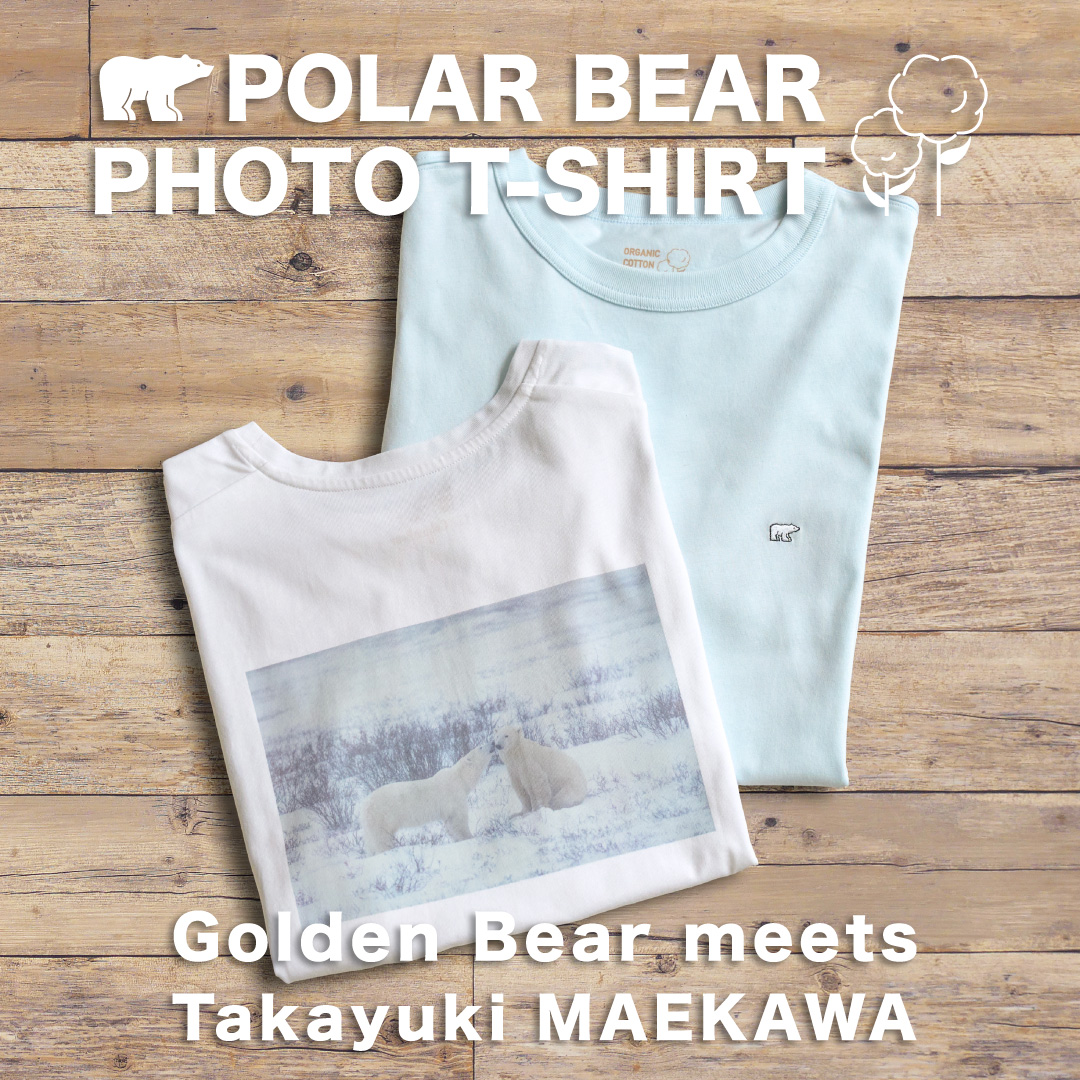Golden Bear　動物写真家・前川貴行氏とのコラボレーションTシャツを発売